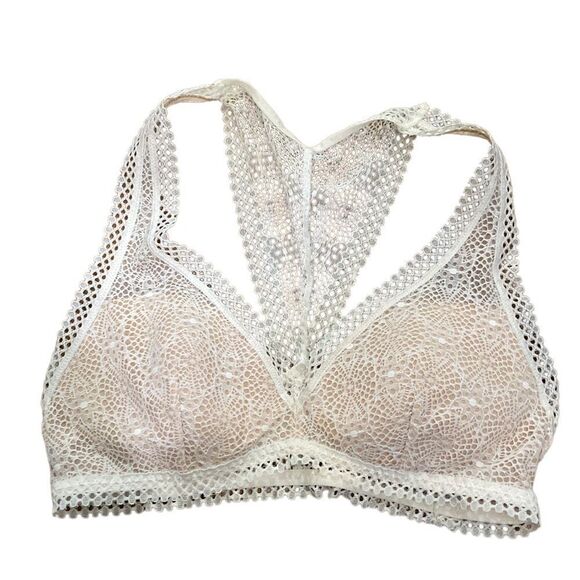 Victorias Secret Cream Lace Softshell Bralette - Picture 1 of 8